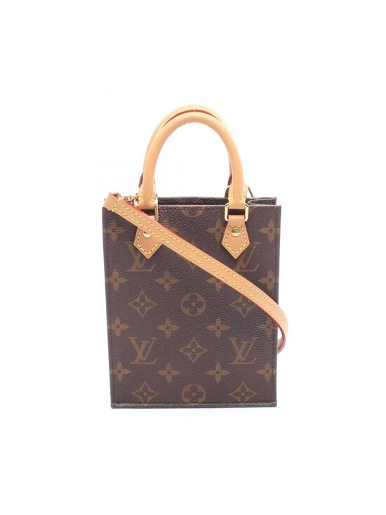 Louis Vuitton Handbags - Louis Vuitton Handbag Sac Plat Canvas Leather Petite
